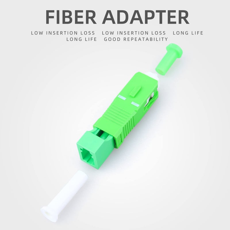 CRUISER Single Mode 9/125um SC/APC Male to LC/APC Female Hybrid Optic Optical Fiber Adapter Simplex Converter LC-SC - Image 5